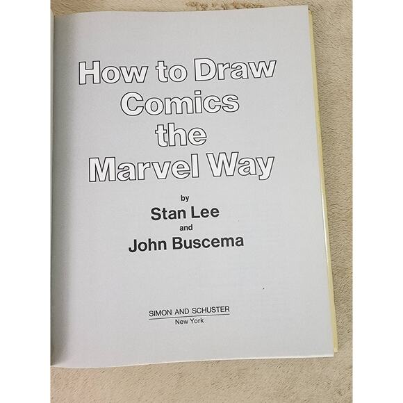 Marvel How To Draw Comics By Stan Lee 1978 Hardcover Made in USA - Picture 4 of 14